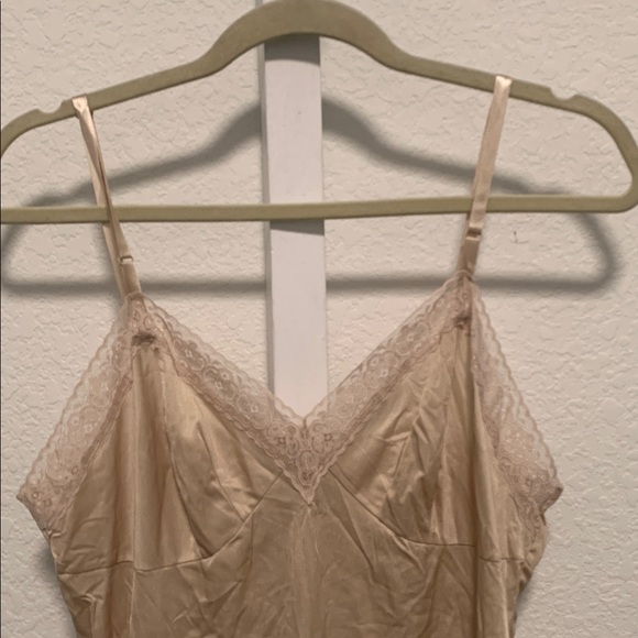 Y2K Vanity Fair Lace Trim Slip Dress Size 36 - Picture 2 of 8